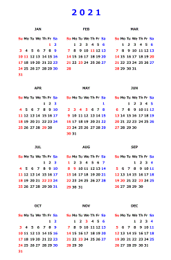 カレンダー 2021 年 2022年エクセル無料カレンダー